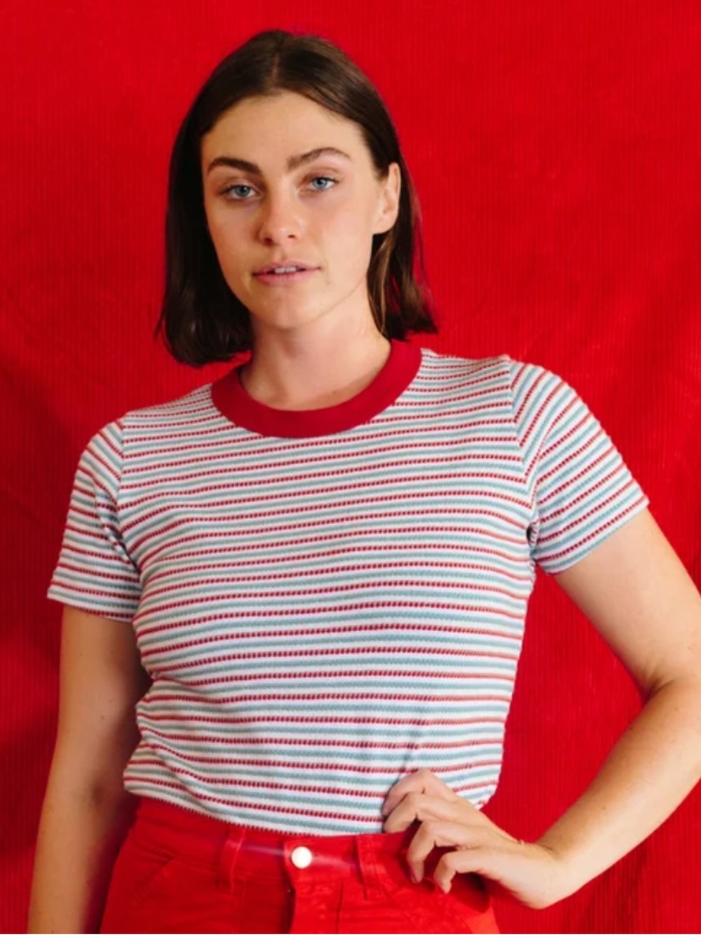 Big Bud Press unisex Summer Day Stripe Tee